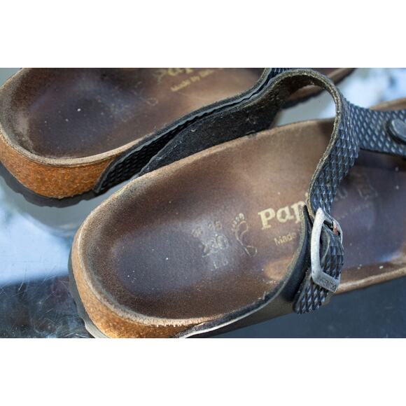 BIRKENSTOCK Sandals Gizeh Thong BLACK Polka Dot Papillio Womens 36-35 / L5 - Picture 6 of 13